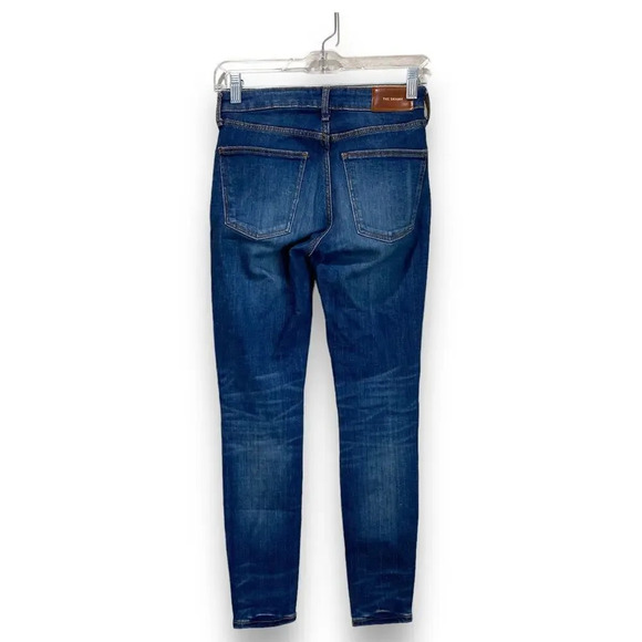 ZARA The Skinny Jeans Medium Wash Mid Rise Whiskering Size 25 - Picture 2 of 8